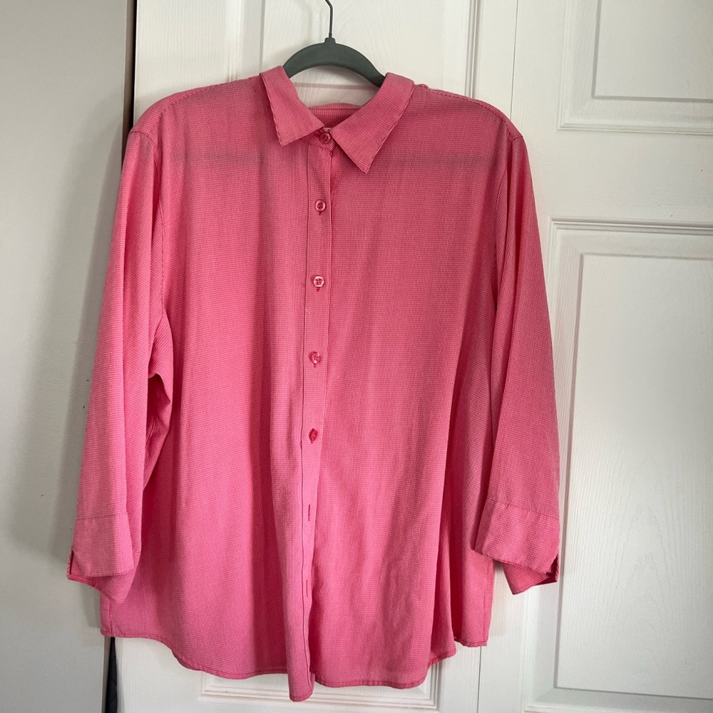Christopher & Banks Red Checkered Shirt